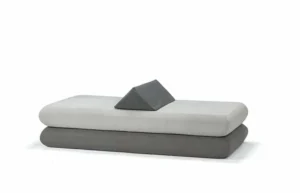 Double Mattresses with Cushion - Rife - Dark Gray Outdoors, 200*90*40 cm