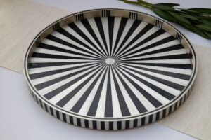 Black rays tray - 45