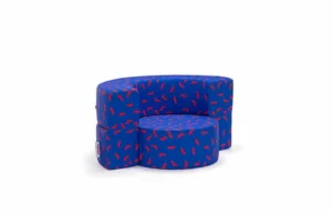 Rounded Chair & Pouf - Rowdy