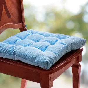 Velvet Premium Baby Blue Seat Cushion