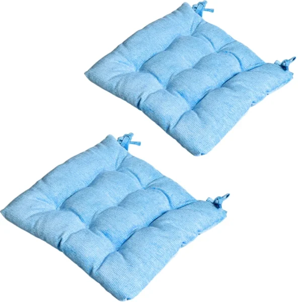 Velvet Premium Baby Blue Seat Cushion