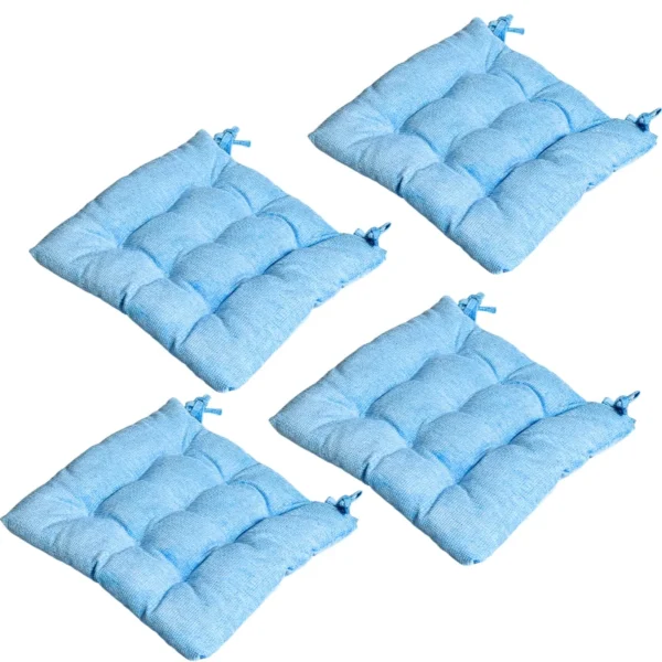 Velvet Premium Baby Blue Seat Cushion