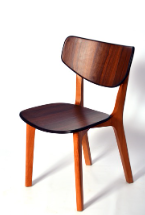 The Curvy Chair - Dark walnut