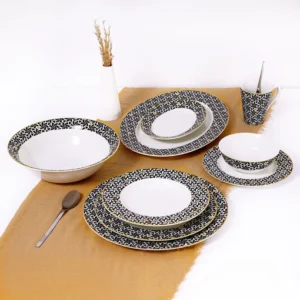 Tunisie Panda Dinner Set - 35 Pieces