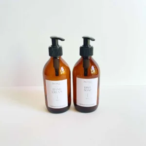 Dish soap glass set