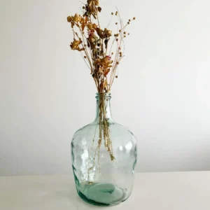 Recycled glass vase