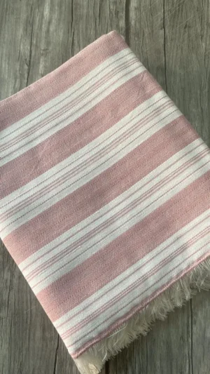 Product Name :  Bed runner – Table runner (Striped pink)