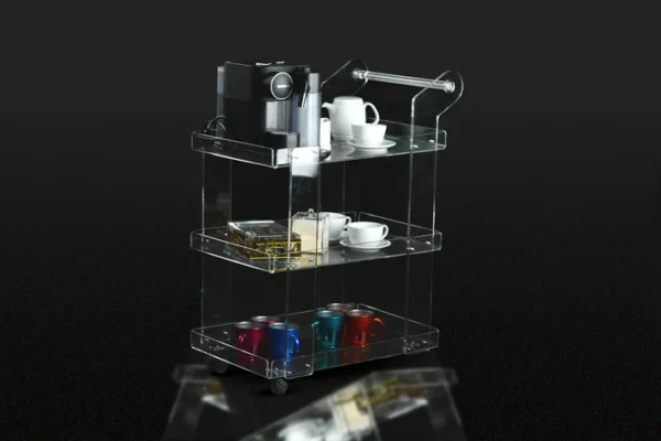 Transparent Tea Trolley