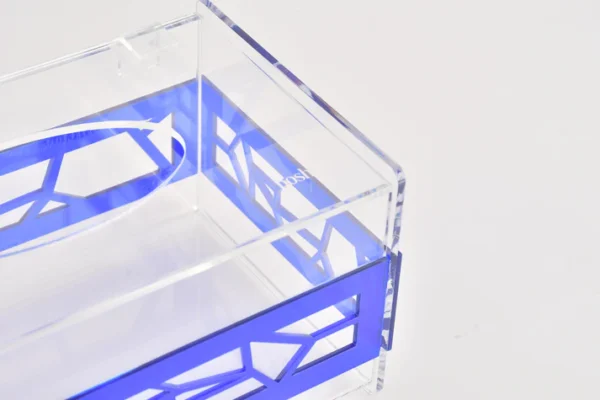 Blue tissue box