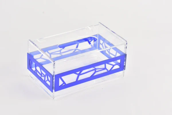 Blue tissue box
