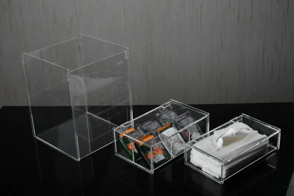transparent set(basket+tissue box+tea box)