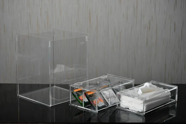 transparent set(basket+tissue box+tea box)