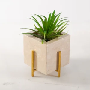 Mini Flower Pot + Stainless holder 304 - Beige