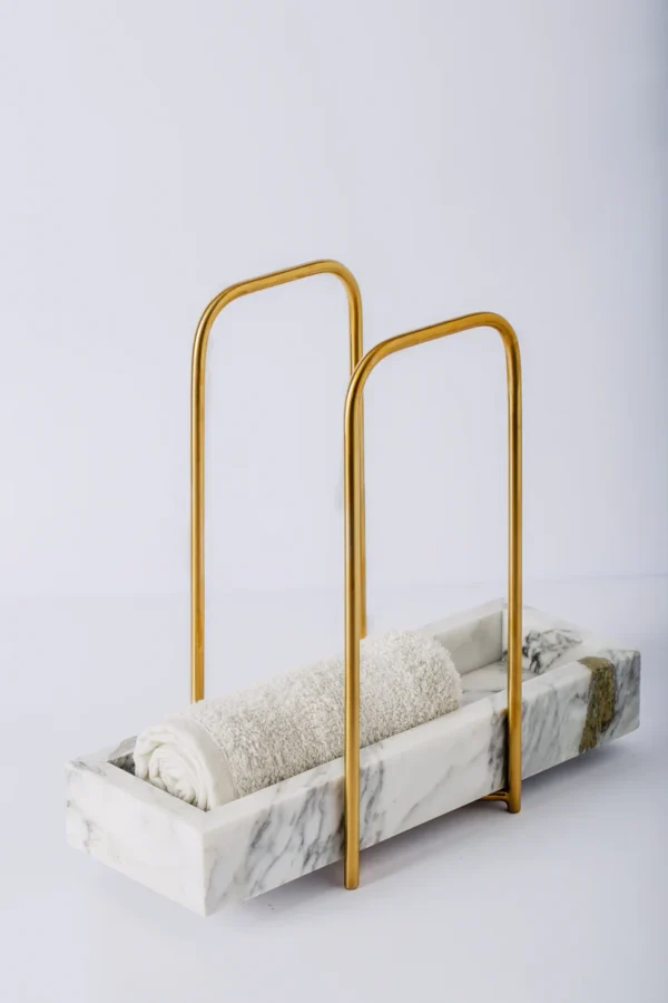Elite Towels Holder - White