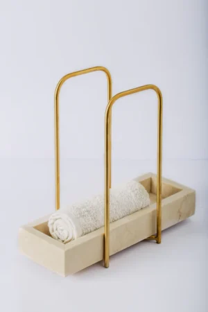 Elite Towels Holder - Cream - Cream