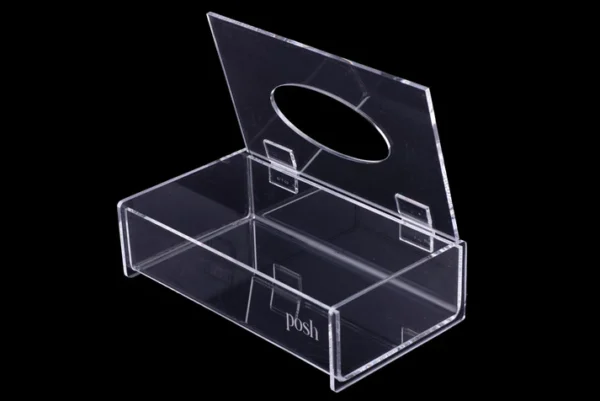 Transparent tissue box