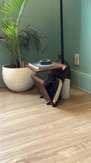 Rest Side table (wooden top )