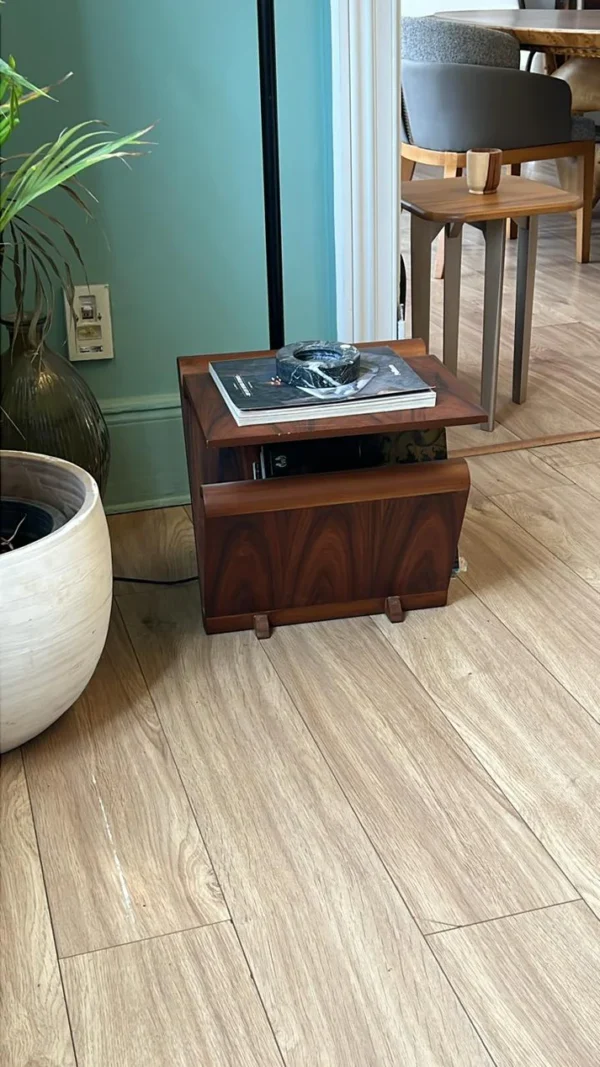 Rest Side table (wooden top )