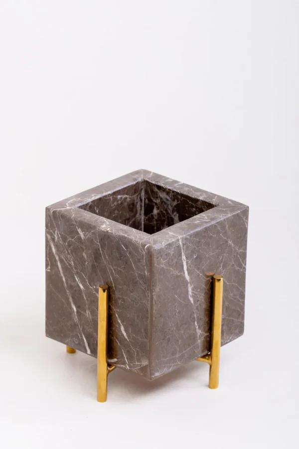 Mini Flower Pot + Stainless holder 304 - Cream