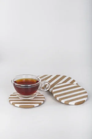 Coasters - Round / Gray /  narrow