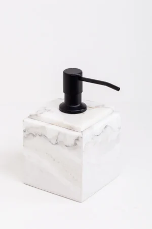 Soap Dispenser + Stainless Pump INS-021 - small / White / Black - Blue ICE, Small : 11x11 CM -12 CM Height