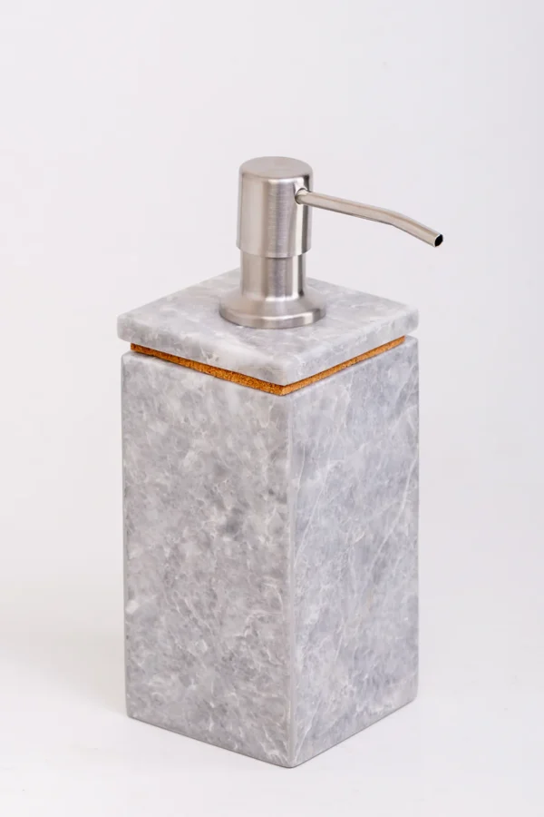 Soap Dispenser + Stainless Pump INS-021 - large / Blue ICE / Black