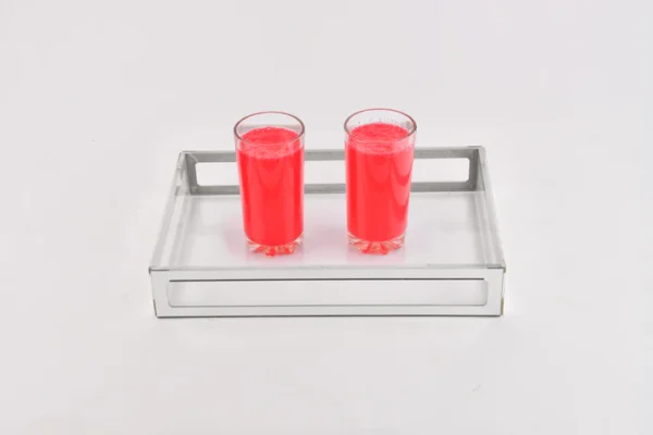 Silver framed serving tray