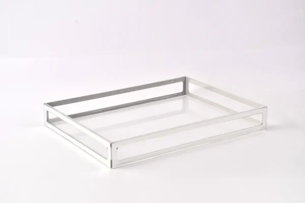 Silver framed serving tray