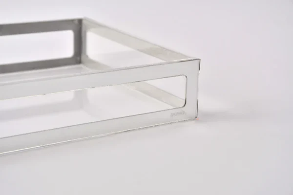 Silver framed serving tray