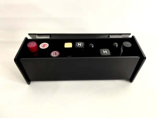 Black tissue box