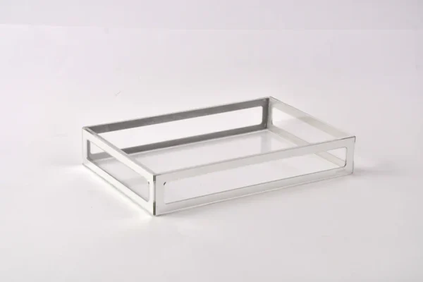 Silver framed serving tray
