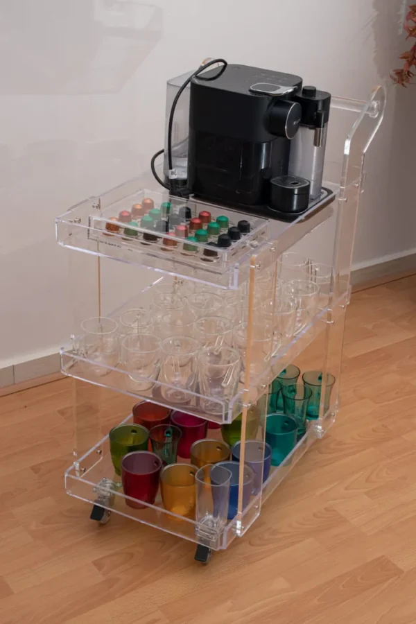 Transparent Tea Trolley