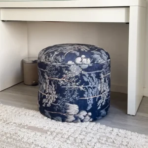 Cottage blue Pouf