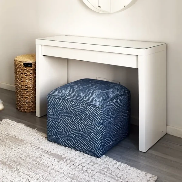 Coastal blue Pouf