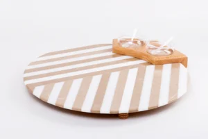 Service Plate - Mixed color - Large with Cup Holder