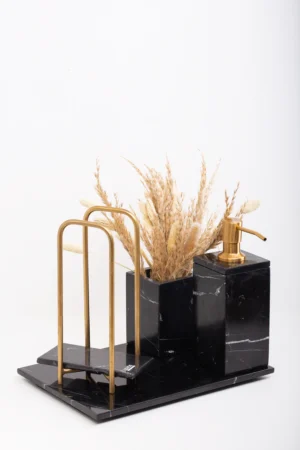 Royal Set - Black / Black - Silver Shiny, 8.5x8.5x18 Cm