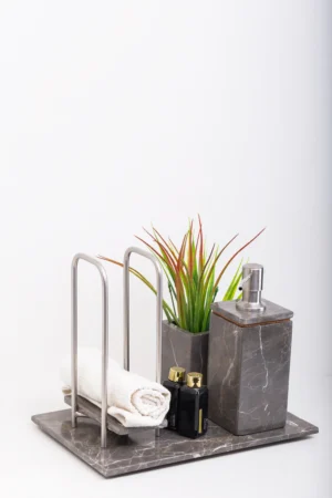 Royal Set - Gray / Black - Silver Matte, 23x35 Cm
