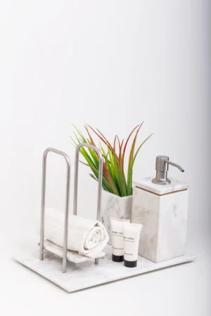 Royal Set - White / Gold Matte - Brown, 23x35 Cm