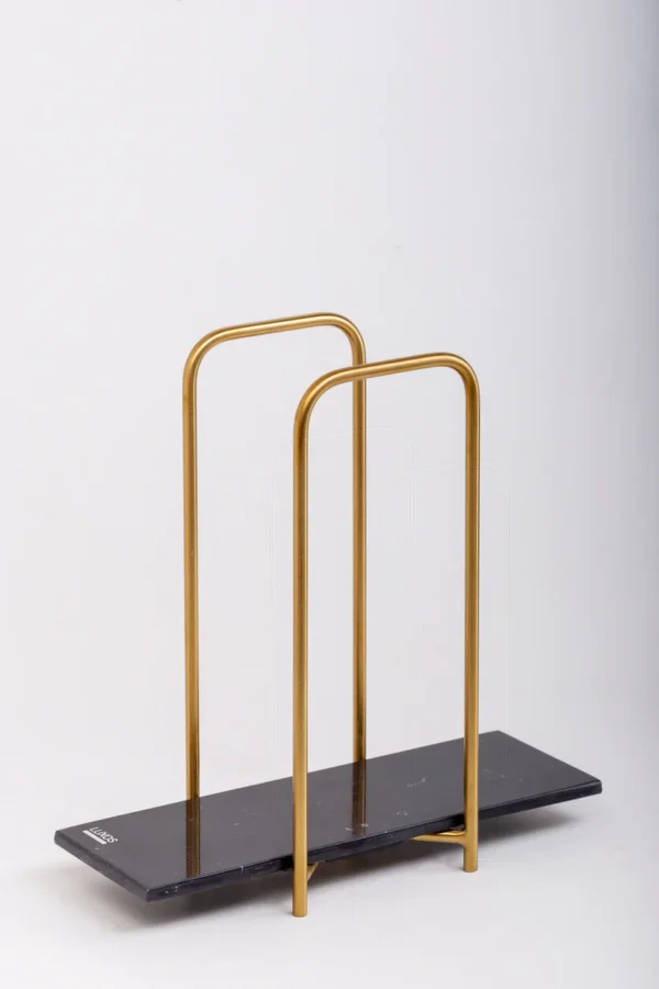 Elegant Towels Holder - Small 7.5 x16 CM Height 26 CM / Cream / Black