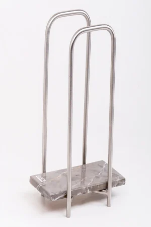 Elegant Towels Holder - Small 7.5 x16 CM Height 26 CM / Gray / Black - Cream, Large 30x10 CM Height 30 CM