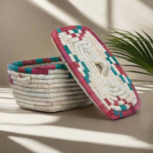 Colored Rectangular Basket