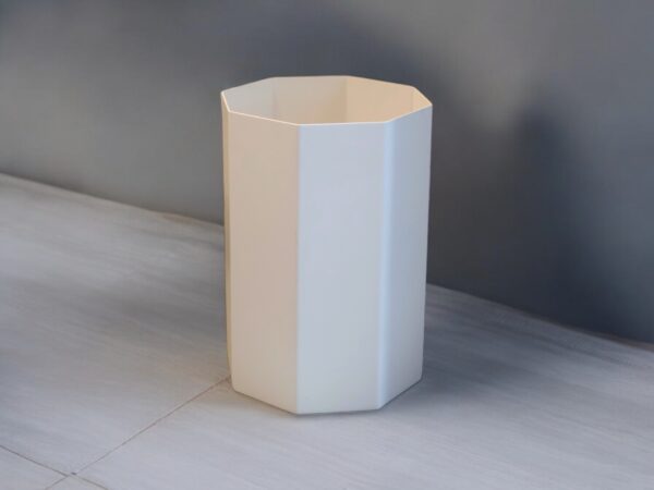 Octagonal metal Trash Bin