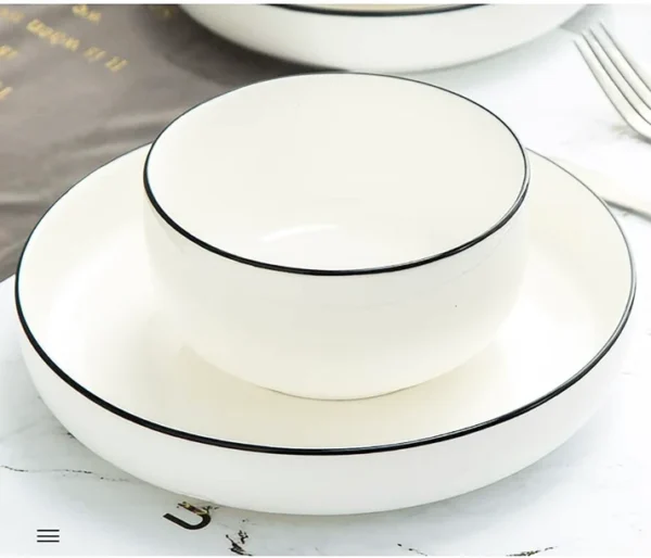 Moderna 16 or 32 Plate Porcelain Dinner Set