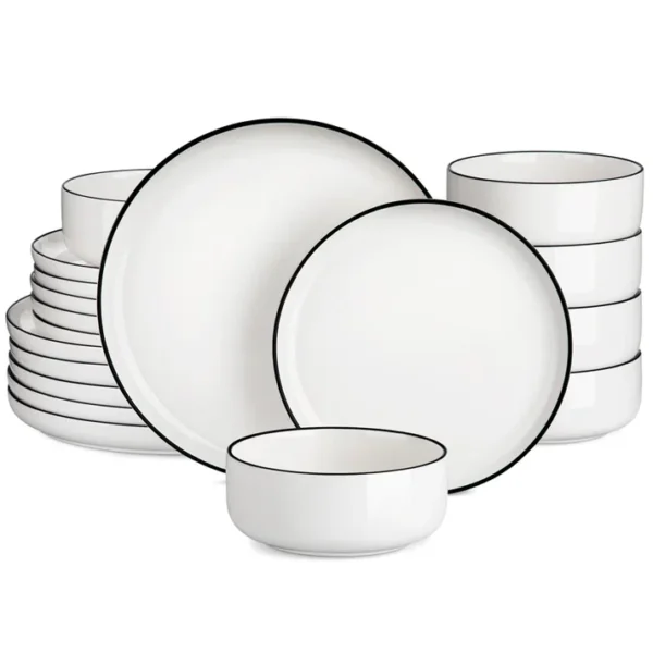 Moderna 16 or 32 Plate Porcelain Dinner Set