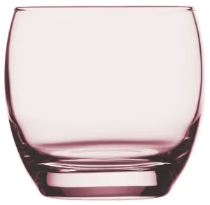 Pasabahce Barrel Old Fashioned Glass - Pink, 340ml