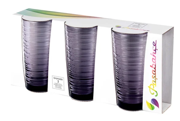 Pasabahce Highball Glass - Purple, 345ml