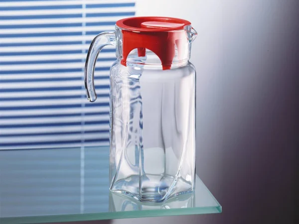 Pasabahce Luna Pitcher with Red Cover - 1.75L