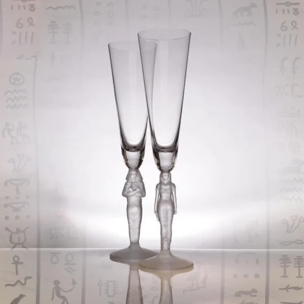 Pharaohs Flute Champagne Glass - Frosted, 290ml