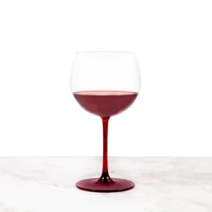 Pasabahce Chateau Bourgogne Blanc Glass - Red Stem, 570ml