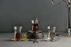Mindada Arabesque Tea Set - 18 Pieces, 160ml